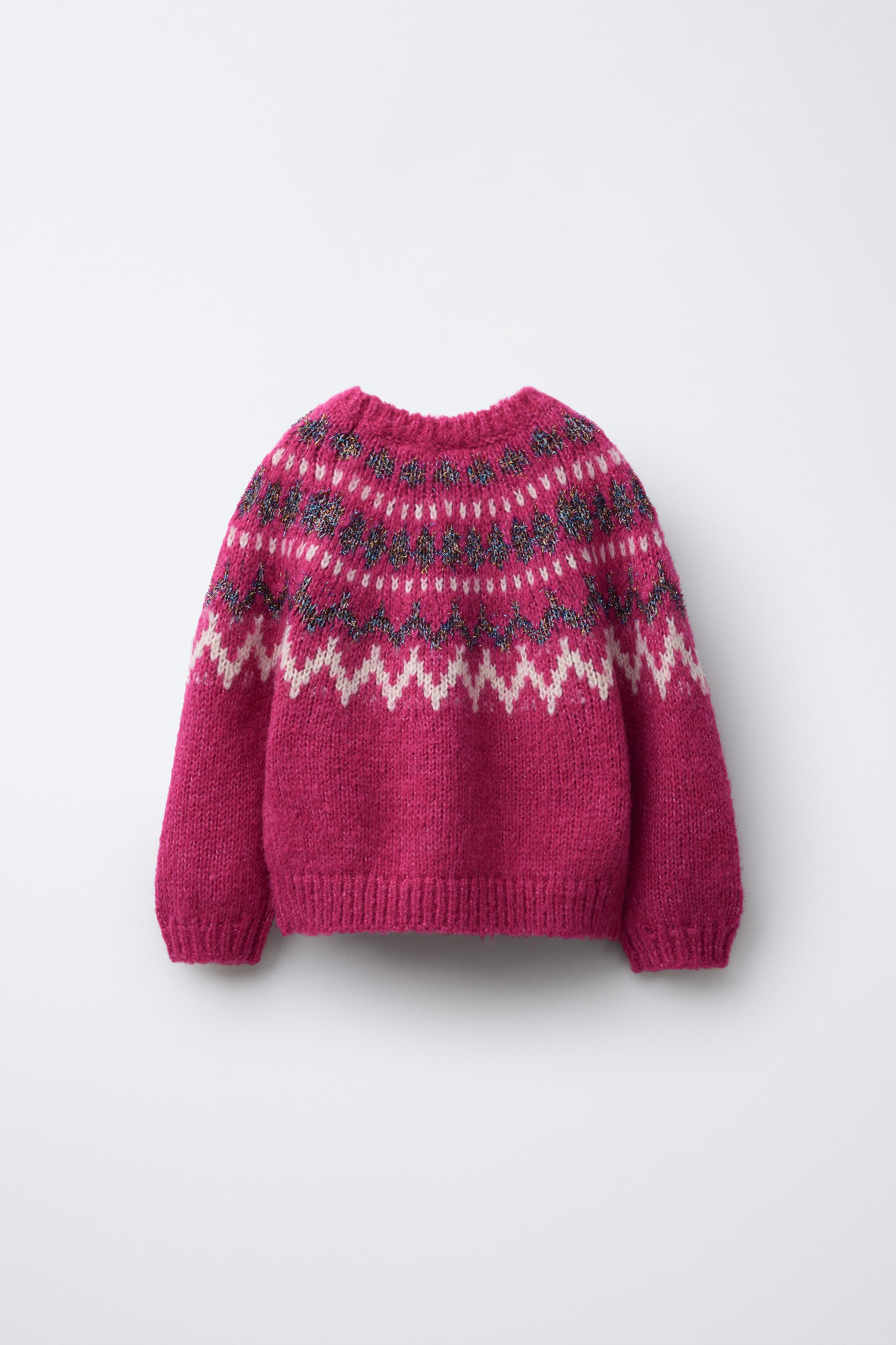 SHINY JACQUARD KNIT JUMPER